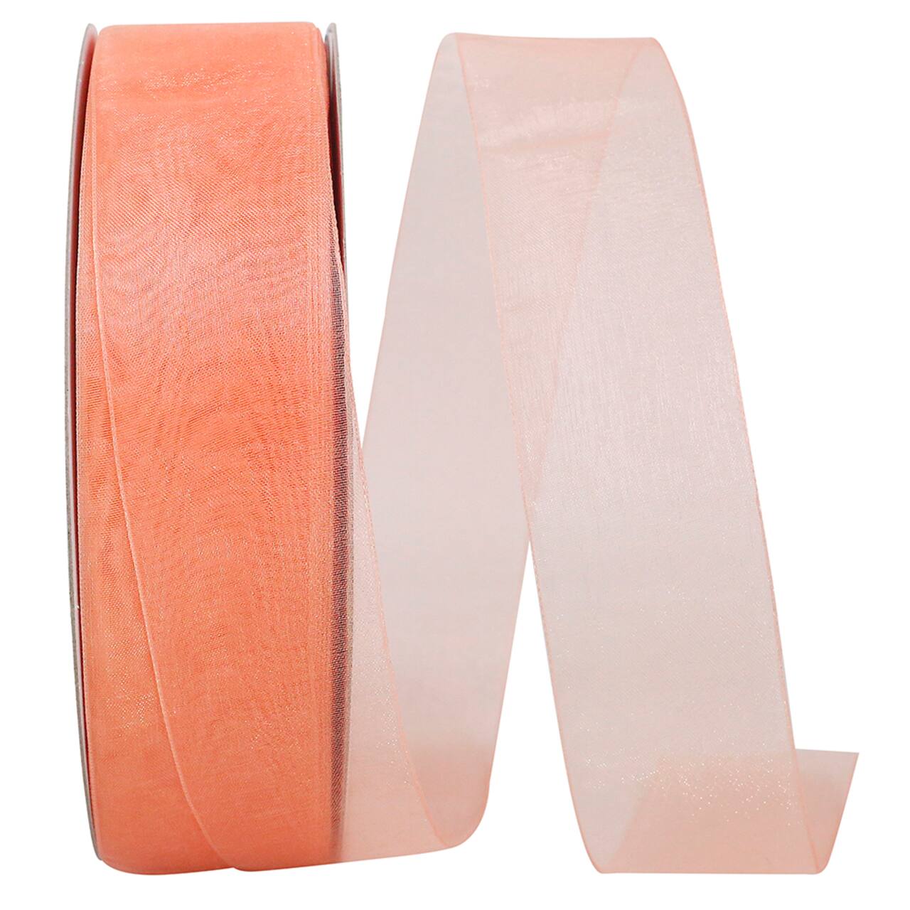 JAM Paper 1.5" x 100yd. Sheer Chiffon Mono Ribbon